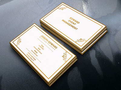 wedding planner business card businesscard corporate elegant gold minimal planner simple design weeding white
