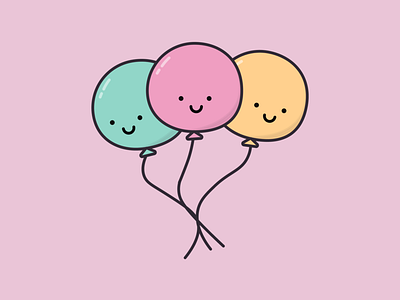 Happy Balloons illustration