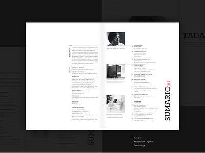Magazine layout architecture magazine minimalism print typography