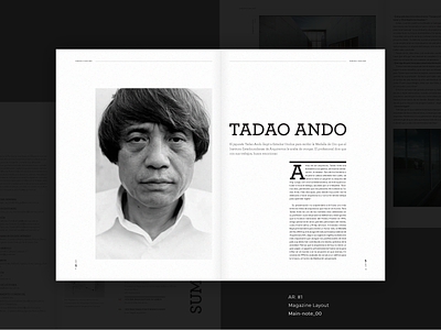 Magazine layout architecture magazine minimalism print typogaphy white