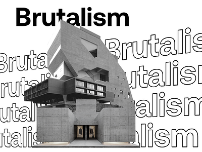 Brutalism and typography brutalist brutalist design grey structures type typedesign typography