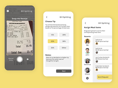 Bill Splitting Calculator bill dailyui figma finance uidesign ux