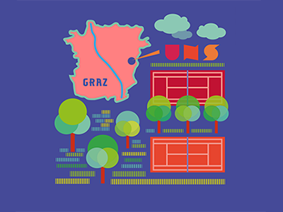 Tennis Website (illustration 1) about graz localisation map tennis website