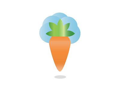 Just a lil carrot carrot carrot logo gradient illustration illustrator produce vector vegetables