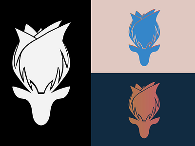 Rose & Stag Logo Concept