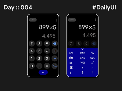 #DailyUI/Day 4 Calculator animation app calculator design figma google icon illustration illustrator logo ui ux vector