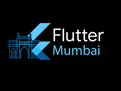 Flutter Mumbai Community branding design icon identity illustration illustrator logo vector web