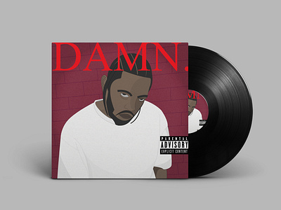 Kendrick Lamar - DAMN. album album art album artwork album cover album cover design design digital art illustration kendrick kendrick lamar lamar