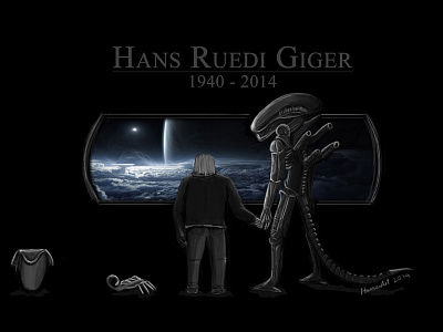 H.R. Giger tribute alien giger