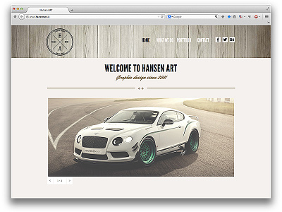 HansenART website adobe adv automotive corporate design editorial hansen logo muse packaging web