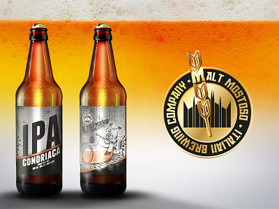 Malt Mostoso beer branding illustrator ipa photoshop