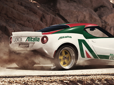 Martini Racing Team Lancia Rally by Santhiago Carvalho (Sanavlis Studios  Company) on Dribbble