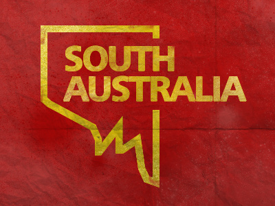 South Australia adelaide australia graphic map outline sa south australia state