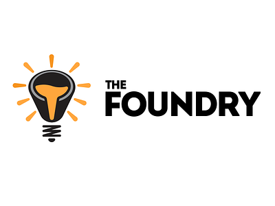 The Foundry Logo bulb foundry lightbulb liquid logo