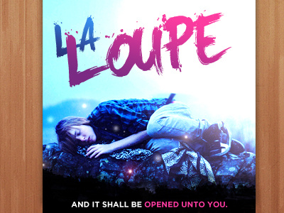 10 Minute Album: La loupe - And it shall be opened unto you album artwork black blue cd cover fun photography pink playoff purple rebound white