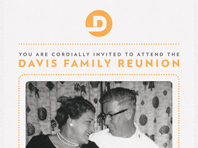 Davis Family Reunion dash family icon invite mark party print quoss quoss.co
