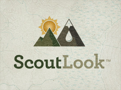 ScoutLook Logo Topo id logo quoss quoss.co texture topography typography