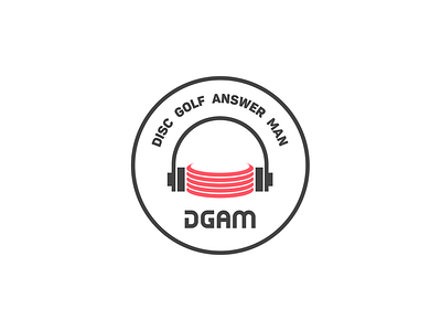 Disc Golf Answer Man Podcast Logo design disc golf flat graphic illustrator logo minimal