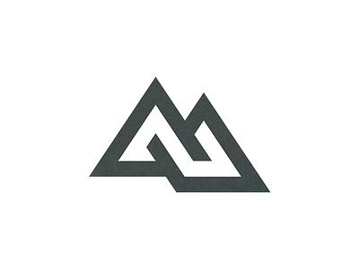 AU + Mountain au australia brand brand identity geometric logo minimal monogram mountain outdoor simple logo