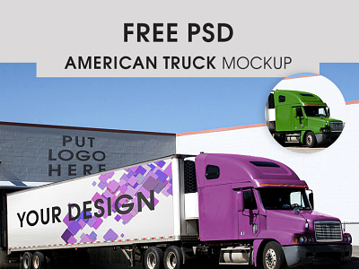 Free "American Truck" Mockup