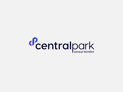 Central Park - Endless Comfort \ Logo Design azerbaijan branding cp letter logo design gradient gradient logo icon infinity infinity logo letter logo logo logo design minimalist modern typography vector