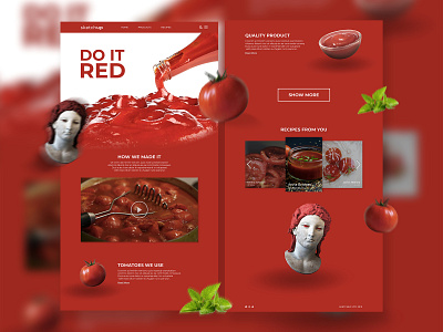 sketchup - web landing page illustraion ketchup landing design landing page landing page design landingpage mint red tomato tomatoes ui uidesign ux ux ui uxdesign web web design webdesign website website design