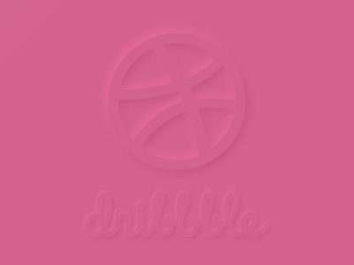 Neumorphic Dribbble Logo dribbble logo neumorphic neumorphism