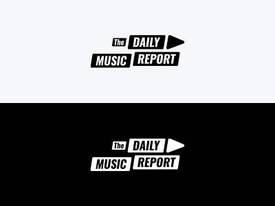 The Daily Music Repot Logo music newsfeed play button