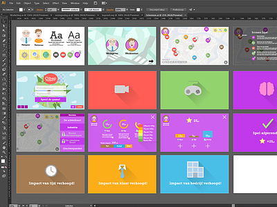 Design proces school assignment app colorful interface map maps proces