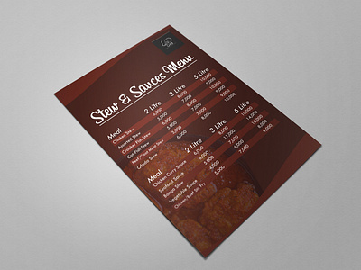 Simple Menu design