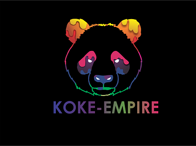 KOKE BLACK BG design illustration logo