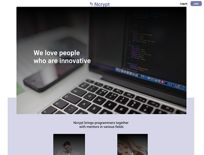 Ncrypt design ui design web