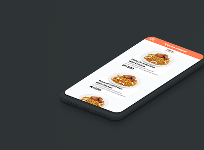 African Cuisine Mobile design ui ui design web