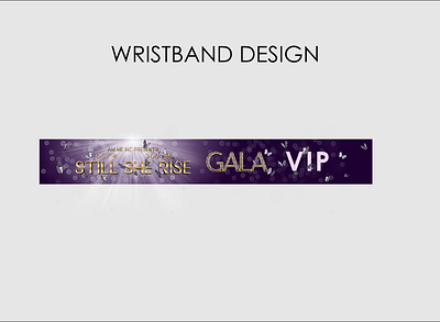 Wristband design promo promotional design