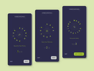Onboarding 023 2d2c4d a1c42c astralaura color colors2022 daily ui dailyui023 design limegreen onboardig screens ui