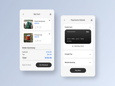 Daily UI 002 checkout mobile payments