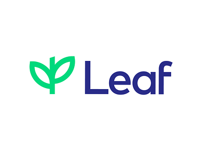 Leaf Logo Proposal for IT Company (Unused for Sale) app software it tech brand identity branding geometry geomtric green fresh nature bright grid lines square math growth elevate progress level leaves rise up success logo mark symbol icon sans serif type typography technology minimal simple clean tree natural grow leaf