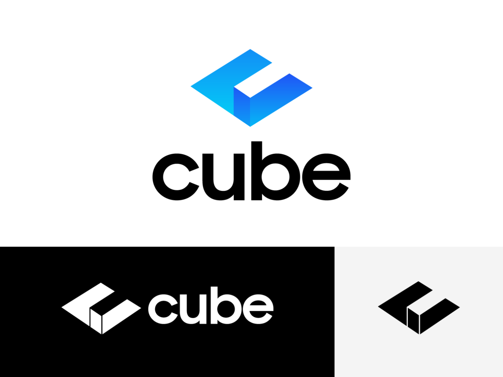 Cube Apps Logo Design Proposal 01 (Unused for Sale) by Mihai Dolganiuc