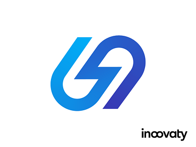 Inoovaty Logo Proposal 01 brand identity branding logo mark symbol icon software cloud programming it speed bolt lightning fast thunder scale connection unity type typography text custom