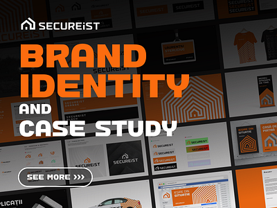 SecureIst Brand Identity and Case Study badge id brand book manual guideline brand identity branding design exploration pattern facebook cover social media house secure warm safe it company software hardware logo mark symbol icon poster roll up banner security device sketches sketch drawing pencil t shirt cap apparel t shirt cap apparel type typography text custom vehicle auto wrapping