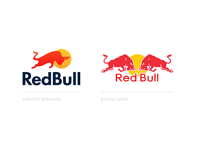 Redbull Logo Redesign Concept By Mihai Dolganiuc On Dribbble