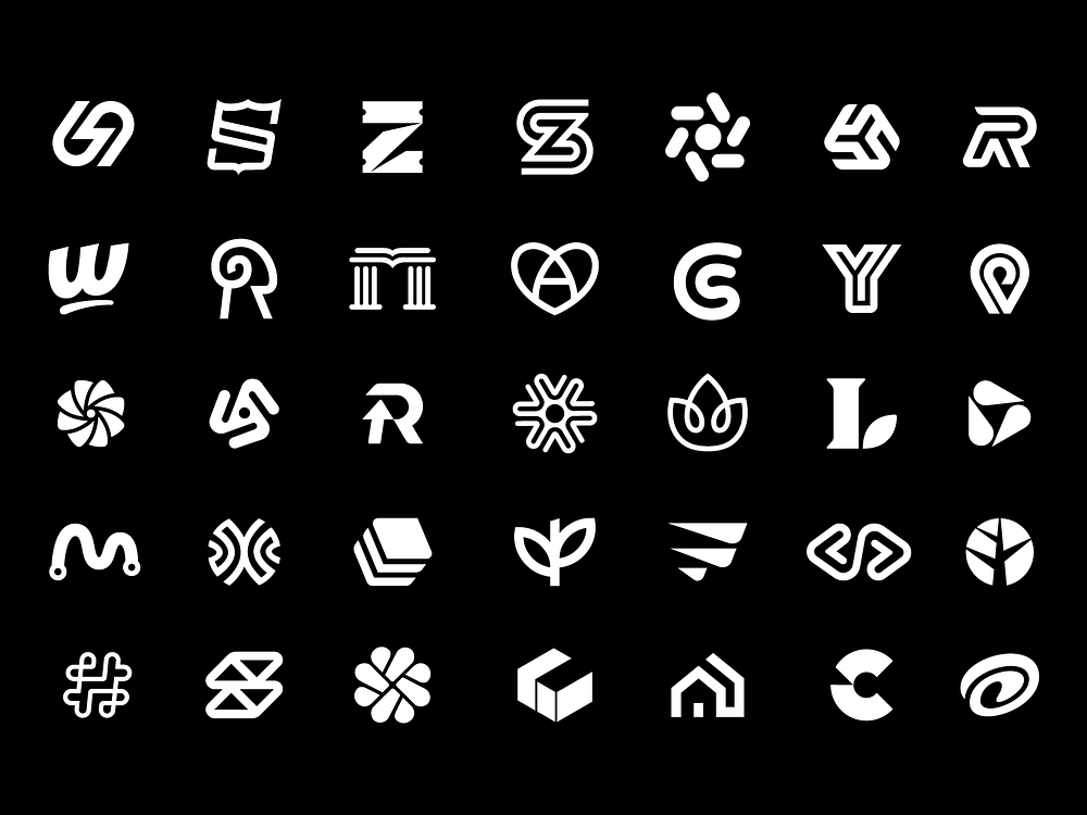 Monochrome Marks & Symbols Collection by Mihai Dolganiuc on Dribbble