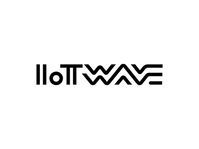 Iotwave Wordmark Exploration for IT Company binary brand identity branding custom digital analog internetofthings letter w letters lines path monoline sketch startup tech text type typography wave