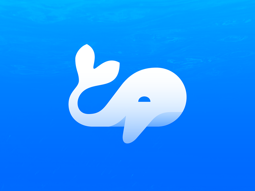 Blue Whale Logo Design (Unused) by Mihai Dolganiuc on Dribbble