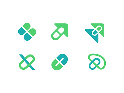 Xtimized Logo Explorations for Supplements Brand arrow arrows up scale brain brand identity branding doctor for sale unused buy hospital letter x logo mark symbol icon nutrition pharmacy pills progress enhance sketches