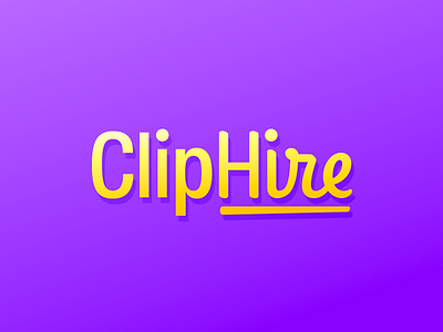 ClipHire Wordmark Exploration