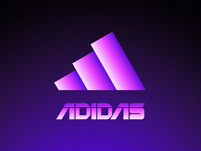 Futuristic Logos #1 — ADIDAS athletic brand identity branding concept future gradient idea logo mark symbol icon redesign redesigned sport sportswear trend type typography