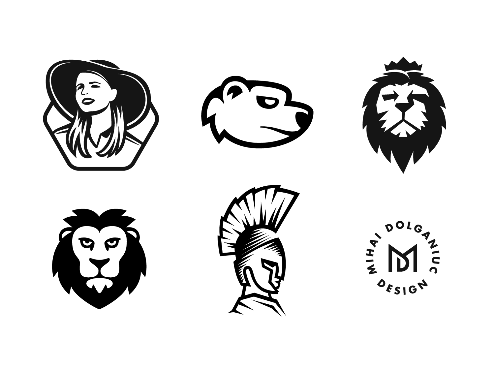 Head & Faces Symbols Collection Poster by Mihai Dolganiuc on Dribbble