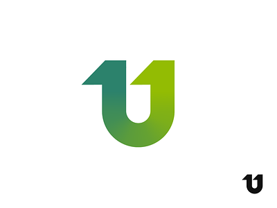 UltraEleven Logo Design (Unused for Sale) brand identity branding digit number numbers football soccer for sale unused buy gradient modern it startup letter u lettermark logo mark symbol icon negative space one path green shape silhouette sport tech technology type typography text custom wordmark