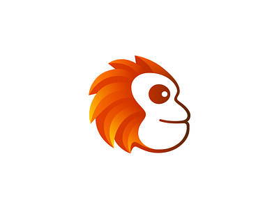 Monkey Logo Design for NFT Platform (Unused for Sale) animal bitcoin brand identity branding character company crypto ethereum for sale unused buy gradient head logo mark symbol icon mascot nature primate social media startup tech techonolgy wild wildlife